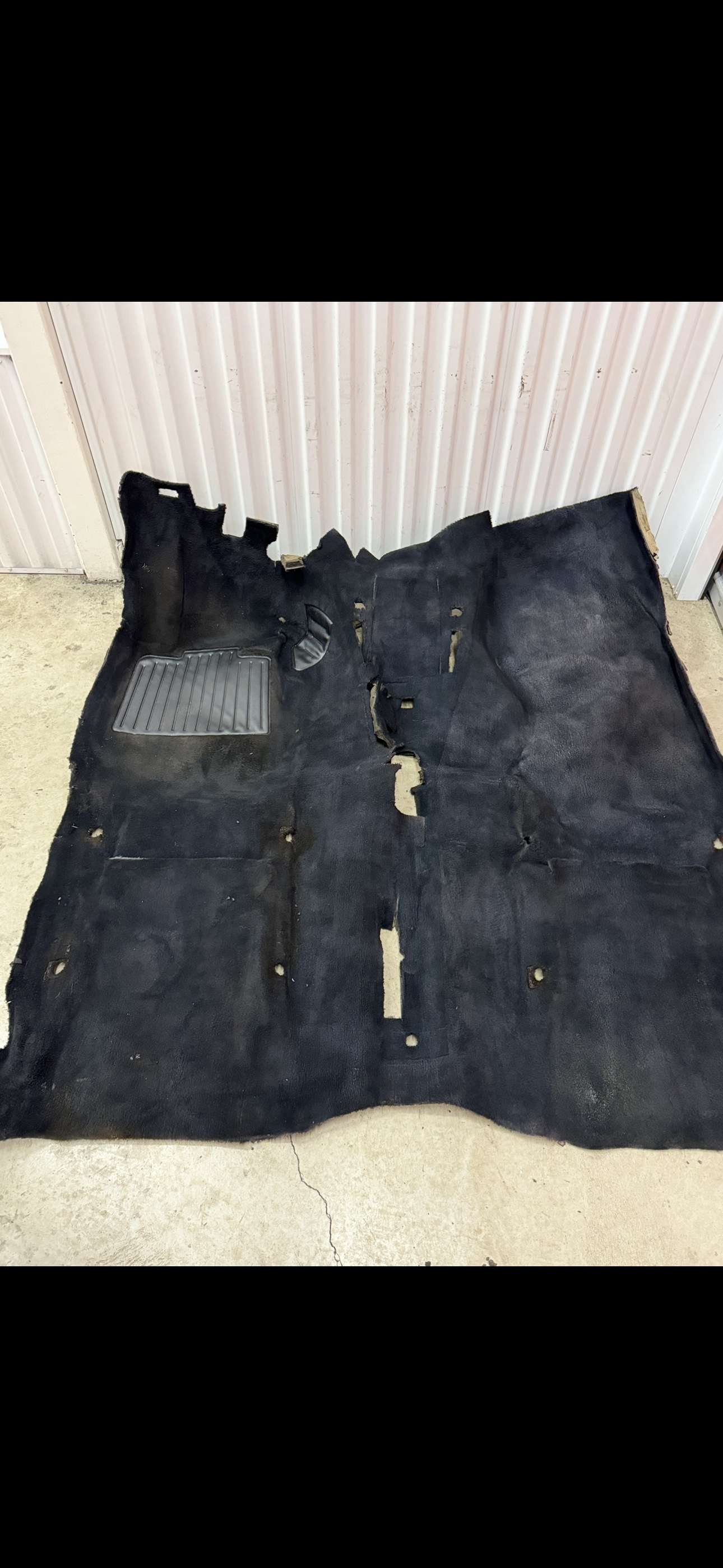 BMW E30 Convertible Sprayed Black Carpet OEM 87-91 318i 325i