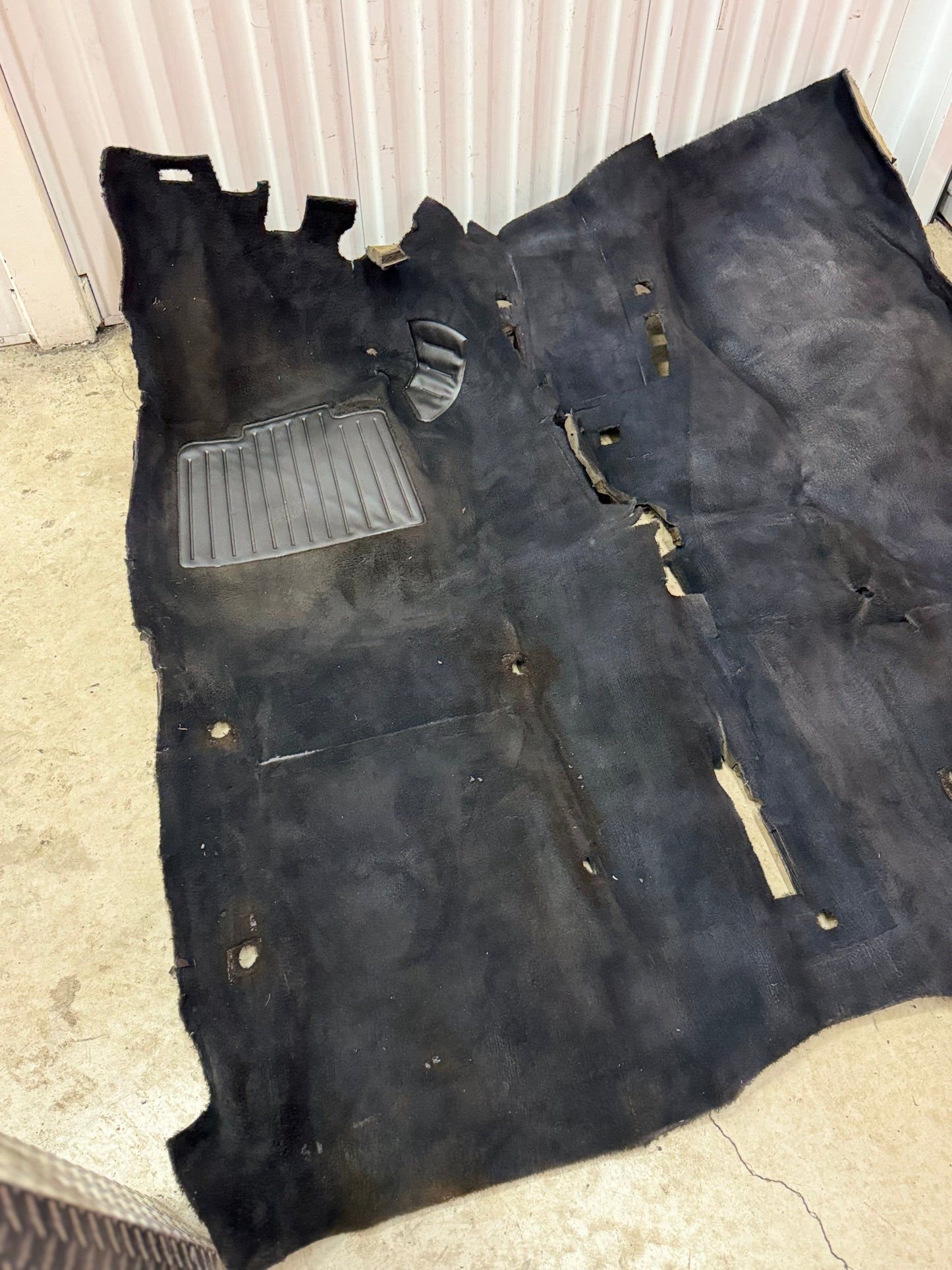 BMW E30 Convertible Sprayed Black Carpet OEM 87-91 318i 325i